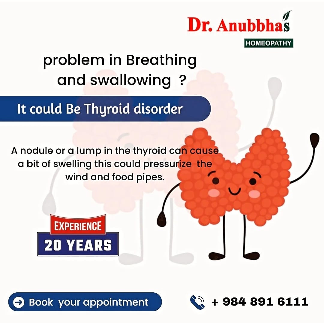 Dr Anubha Instagram post: problem in breathing and swallowing? It could be a thyroid disorder