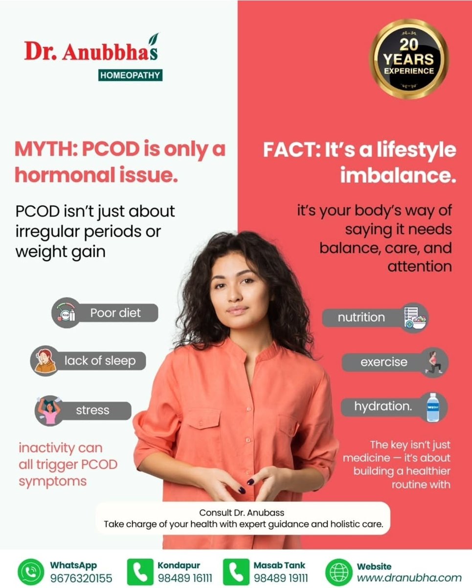 Dr Anubha Instagram post: myth, PCOD is only a hormonal issue; fact, it is a lifestyle imbalance