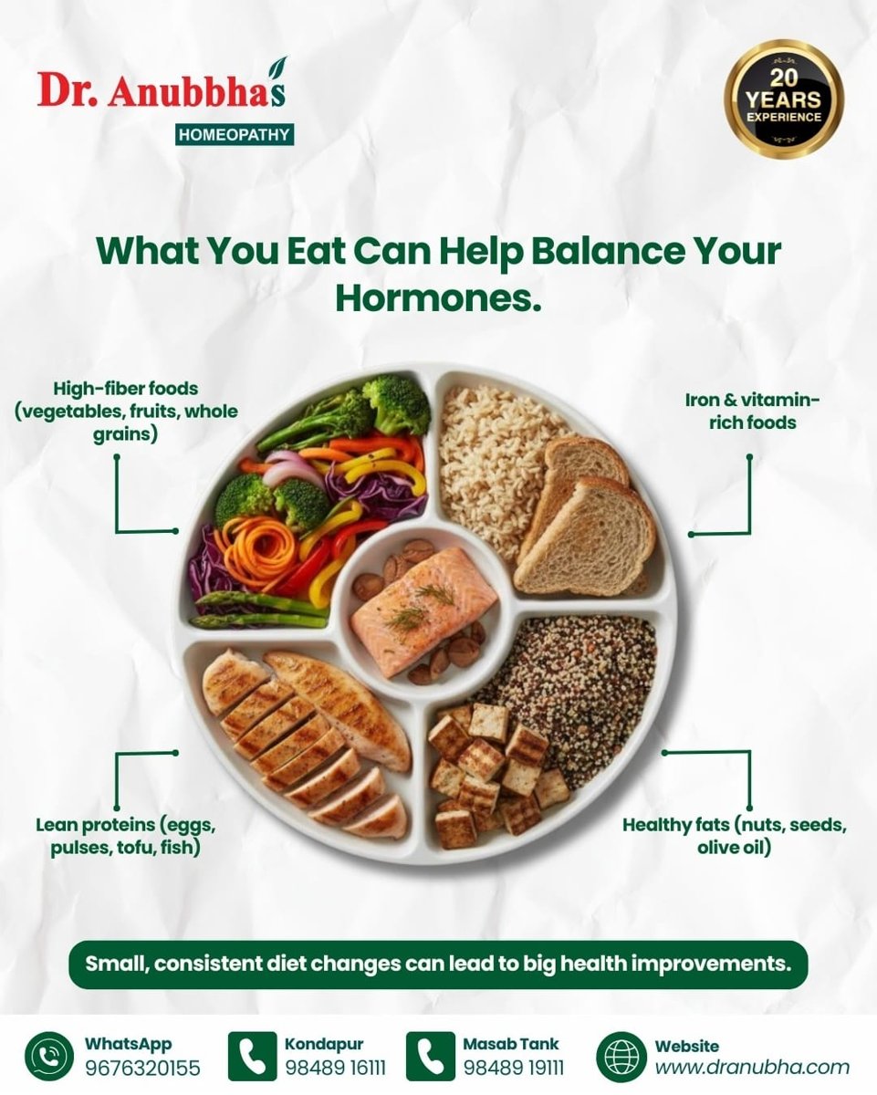 Dr Anubha Instagram post: what you eat can help balance your hormones