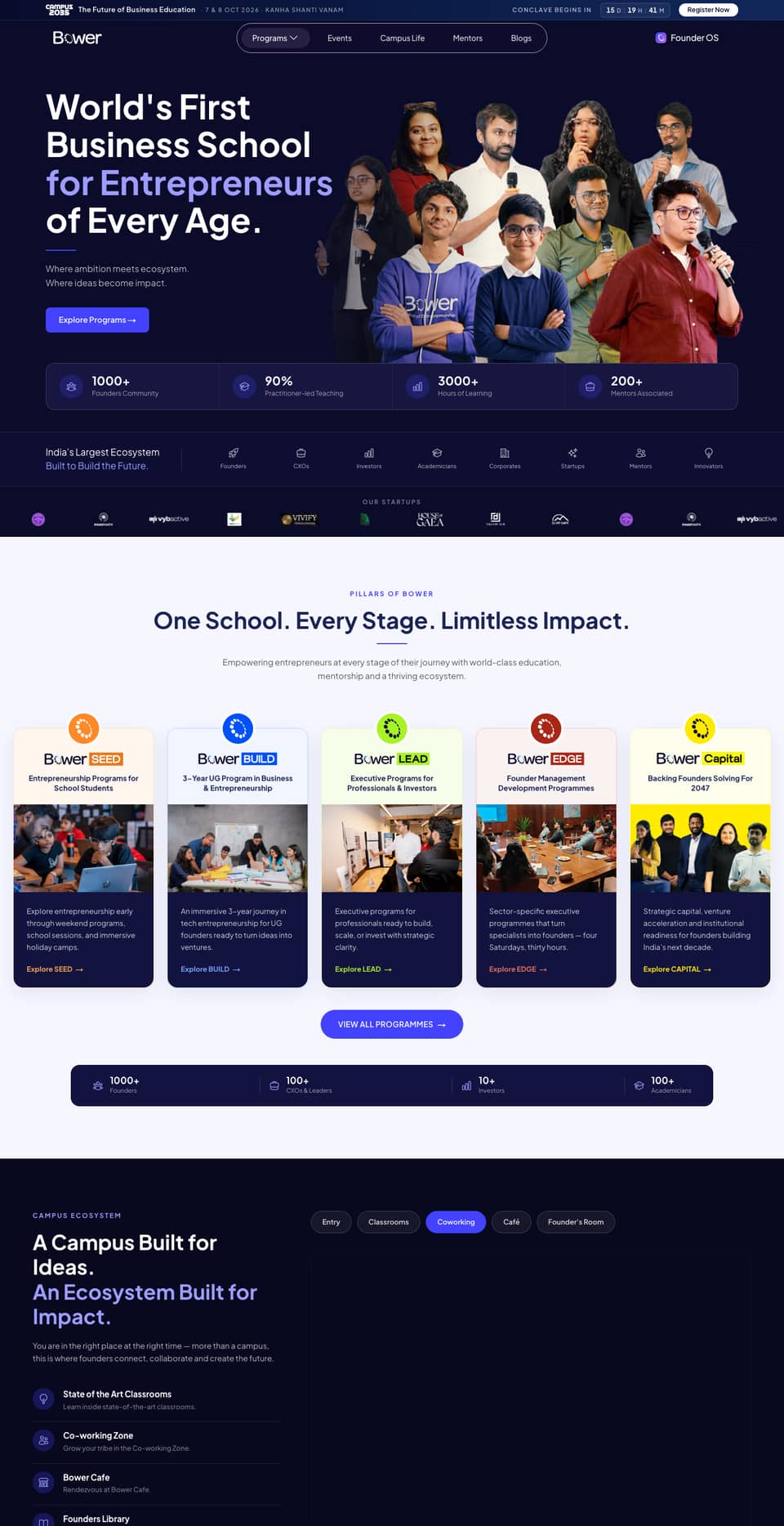 Bower School of Entrepreneurship website